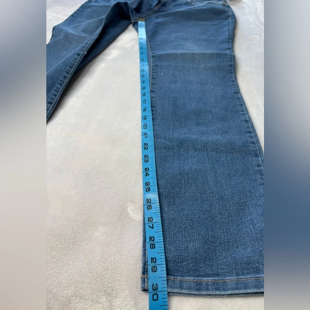 NYDJ Women’s Slim Straight Jeans in Medium Blue Wash NWT SIZE 14 - Picture 7 of 13